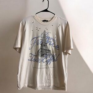 Zara Cream Graphic Women's Shirt